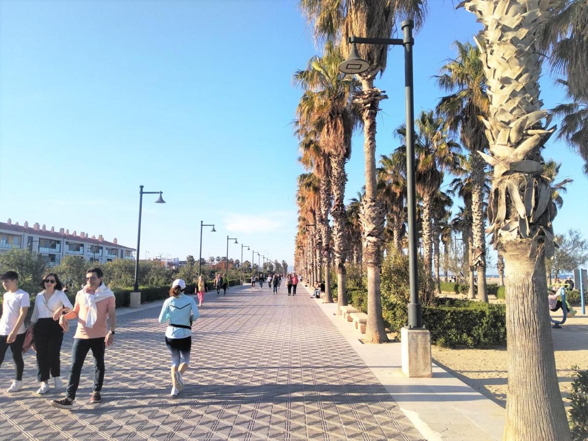 Acogedor Estudio A Metros De La Playa, Con Zonas Comunes Y Terraza 3B Valência Exterior foto