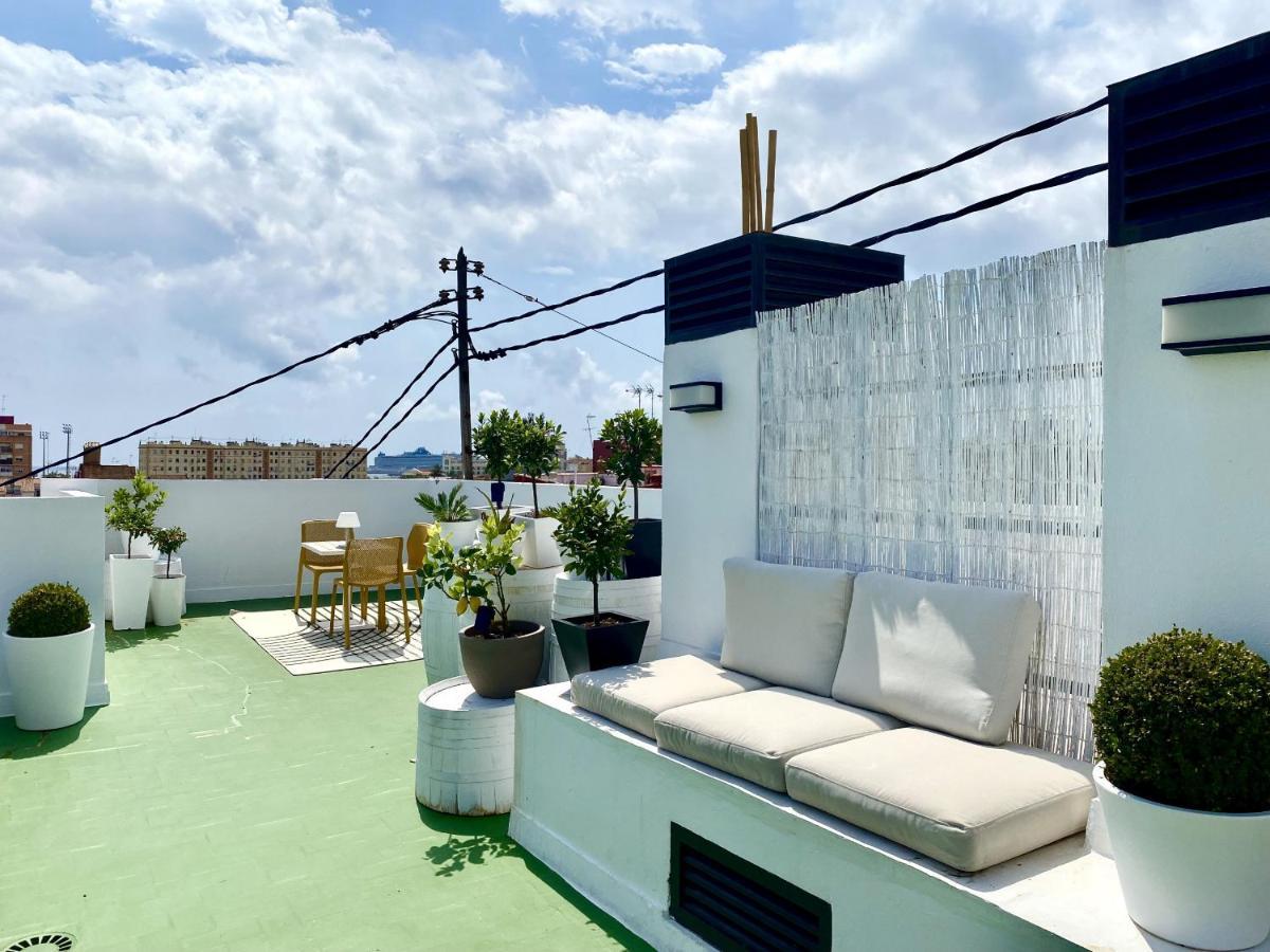 Acogedor Estudio A Metros De La Playa, Con Zonas Comunes Y Terraza 3B Valência Exterior foto